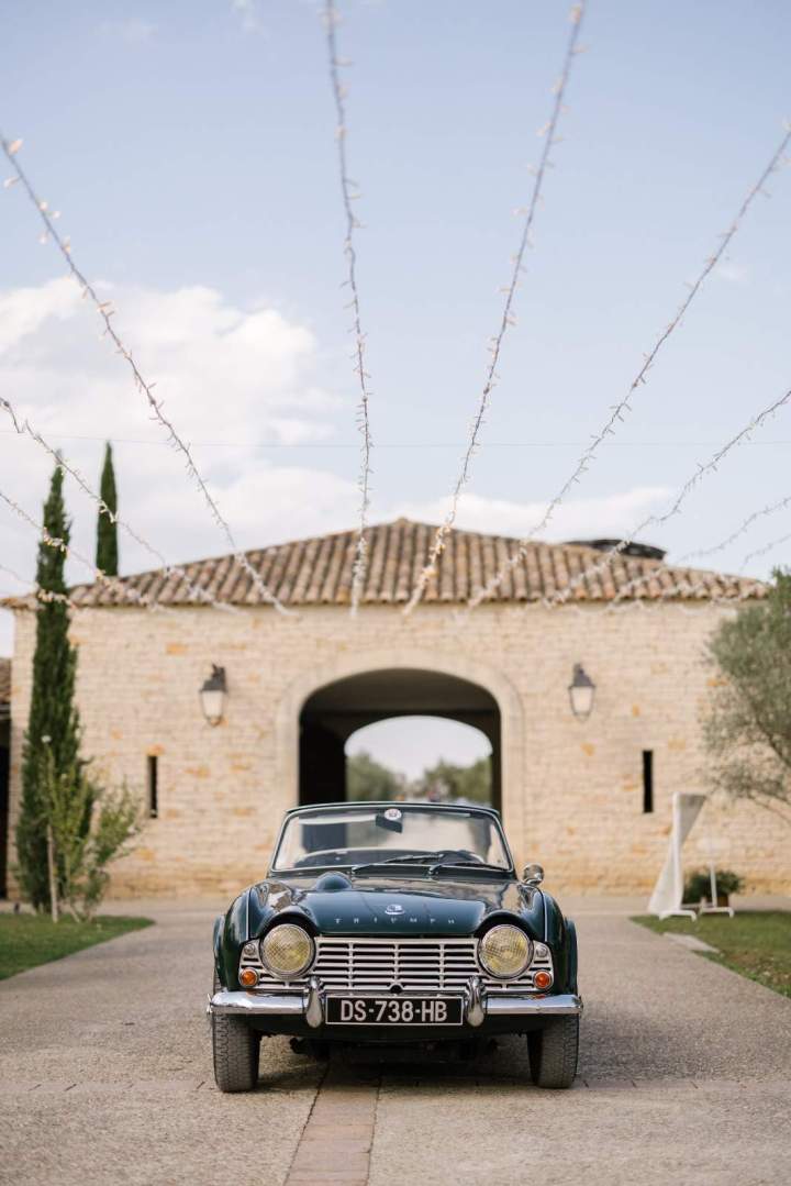 Voiture de mariage Provence